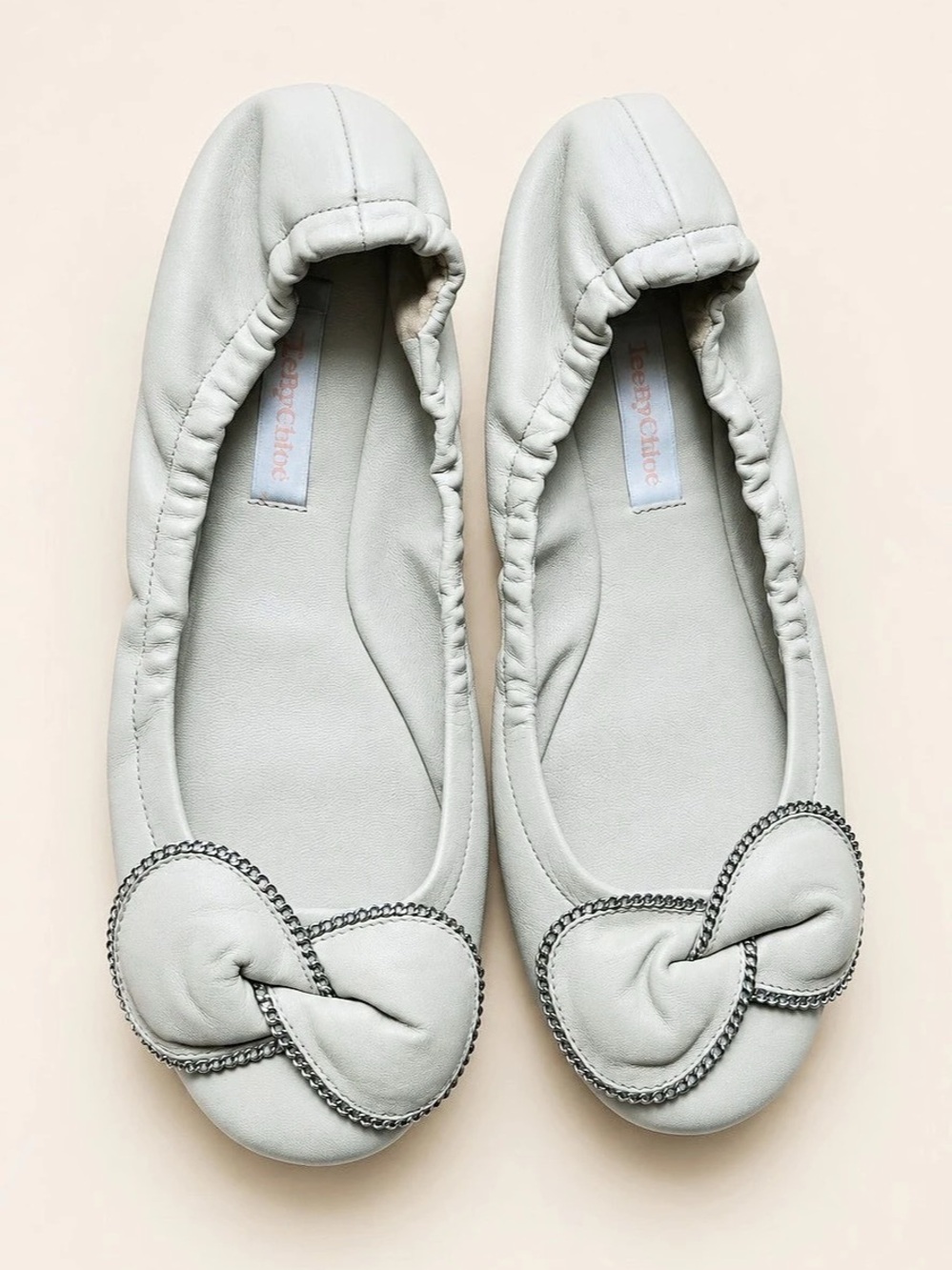 See by Chloé Heart Detail Ballet Flats in White